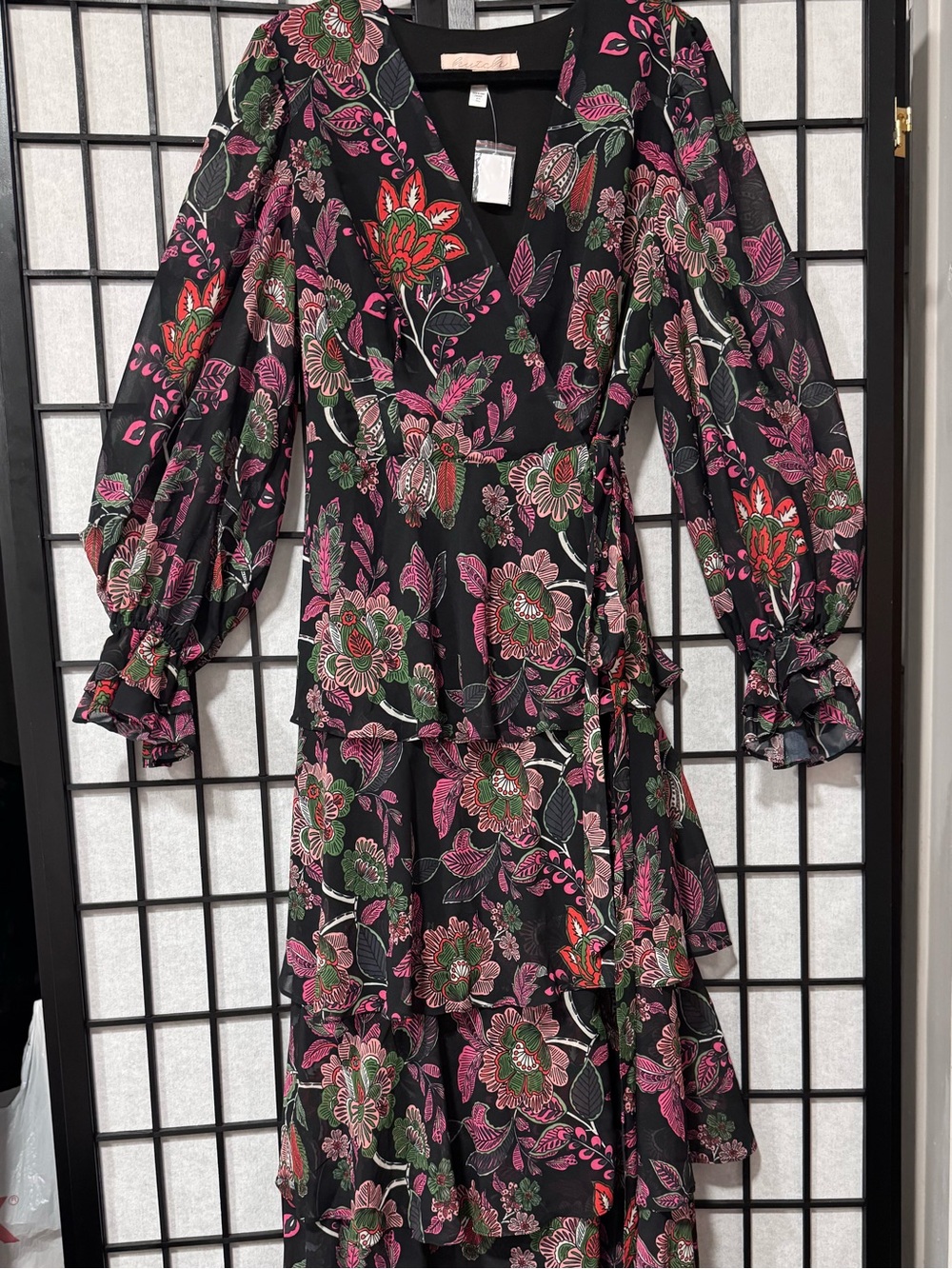 Anthropologie Hutch Long-Sleeve V-Neck Wrap Maxi Dress – Size 1X – Sold Out - Picture 13 of 16
